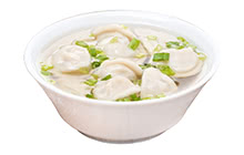 Бульон с пельменями