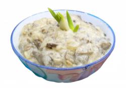 Грибы в молочном соусе