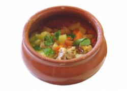 Картофель тушёный, с овощами