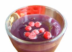 Кисель из клюквы со сливками