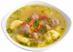 Суп с клёцками - Ишкемен шыд
