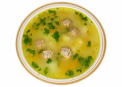 Суп с мясными шариками