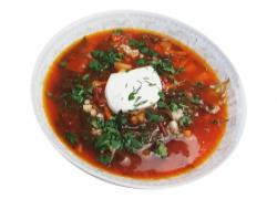 Суп со свекольной ботвой