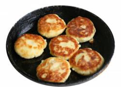 Сырники из творога с картофелем