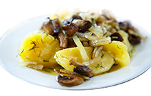 Картофель с грибами