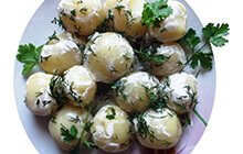 Картофель со сметаной