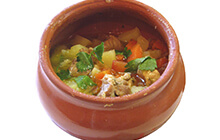 Картофель тушёный, с овощами