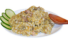 Каша с гусятиной