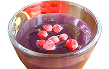 Кисель из клюквы со сливками