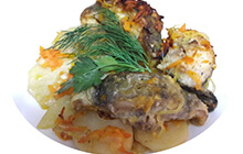 Налим под белым соусом