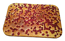 Пирог с малиной