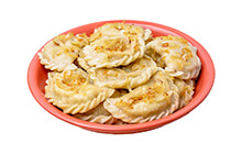 Пельмени с солёной капустой