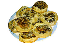 Перепечи с сушёными грибами