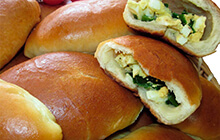 Пирожки с яйцом