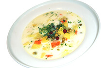 Суп молочный с овощами