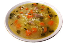 Суп с гусятиной